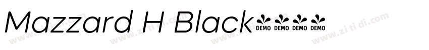 Mazzard H Black字体转换